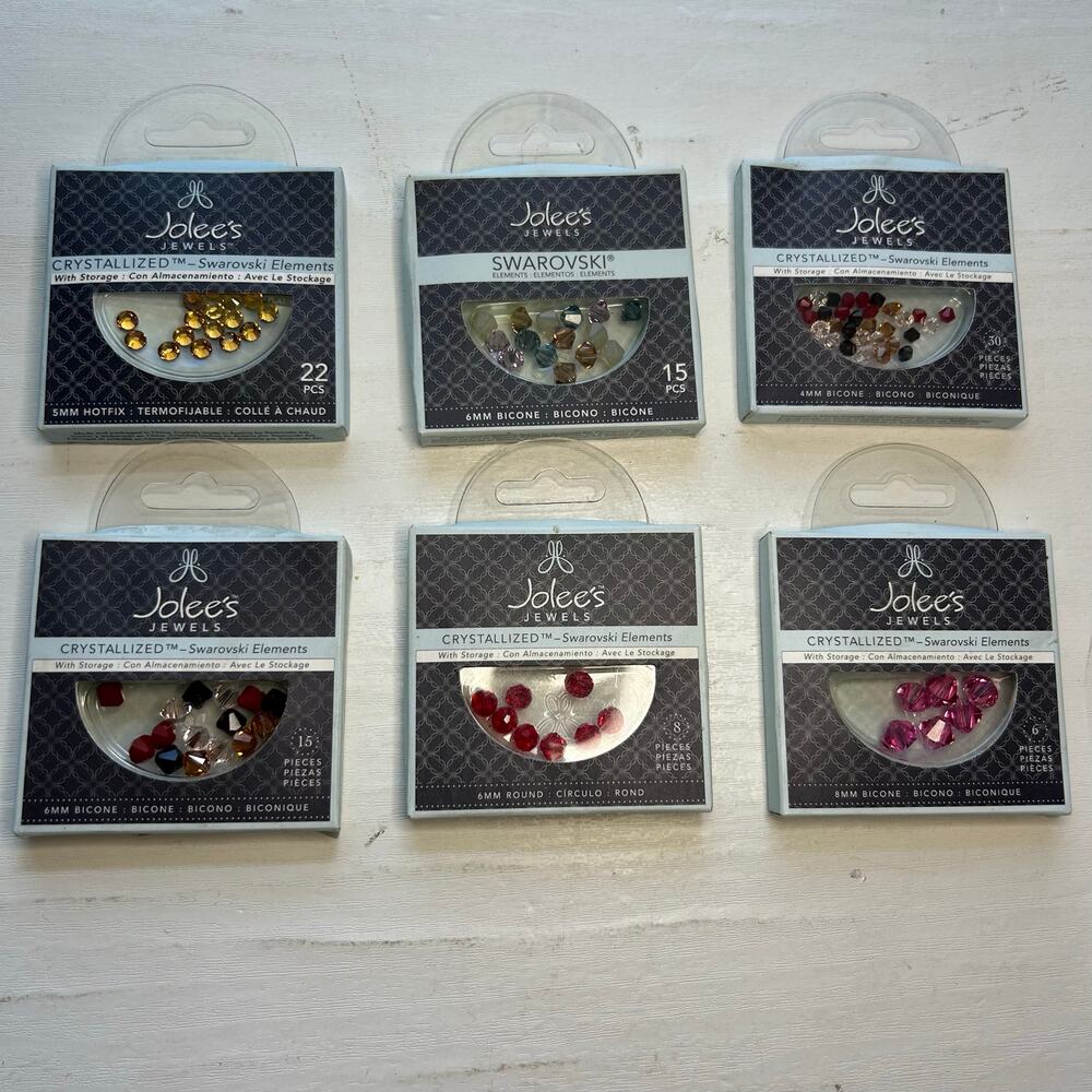 EK Success Jolee's Swarovski Crystal Bead Mix Lot NOS